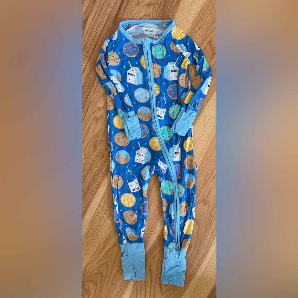 Little Sleepies Milk and Cookies Kids One Piece